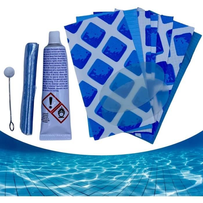 OUQIWEN Ruban Adhésif Étanche 10x150cm - Patchs Réparation Piscine Gonflable Et PVC, Solution Immédiate Subaquatique