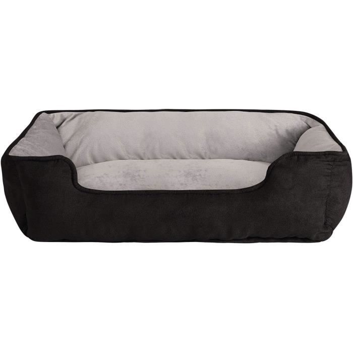 Meilleurs prix pour lionto Panier Chien 2-en-1 lit Chien Coussin réversible, (L) 110x80 cm Noir-Gris404