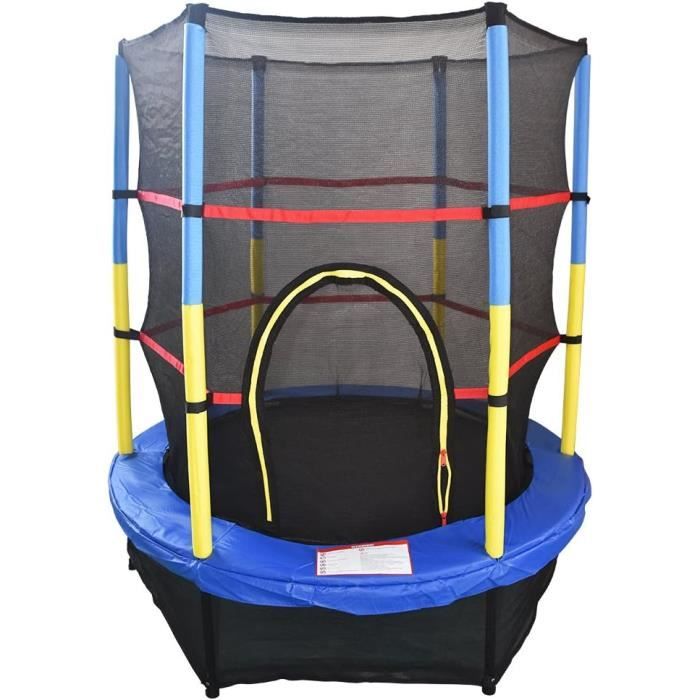 Trampoline Junior 140 Cm Avec Filet De Sécurité - Pour Enfants 3-6 Ans, Rose, Certifié CE - 12