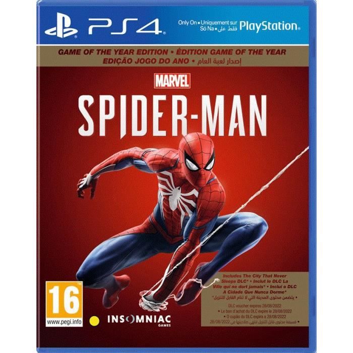 Marvels Spider-Man edition Game Of The Year Jeu PS4
