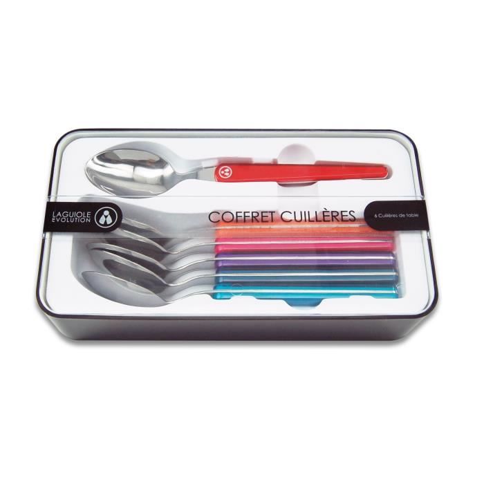 Laguiole Evolution Coffret 6 Cuilleres A Soupe Achat Vente Cuillere De Table Cdiscount