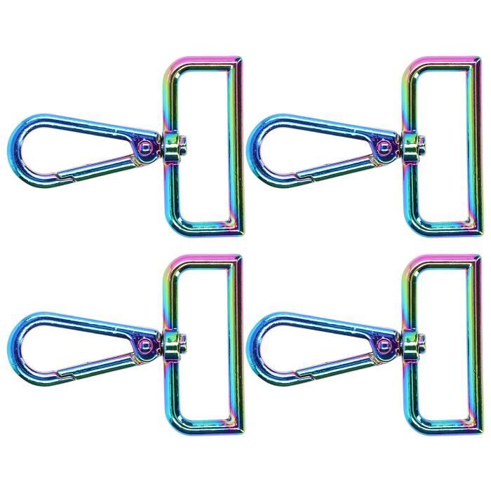 Porte-clés Mousqueton Doré Avec Nœud Torsadé - Longueur 9,6 Cm, Crochet à Ressort Robuste