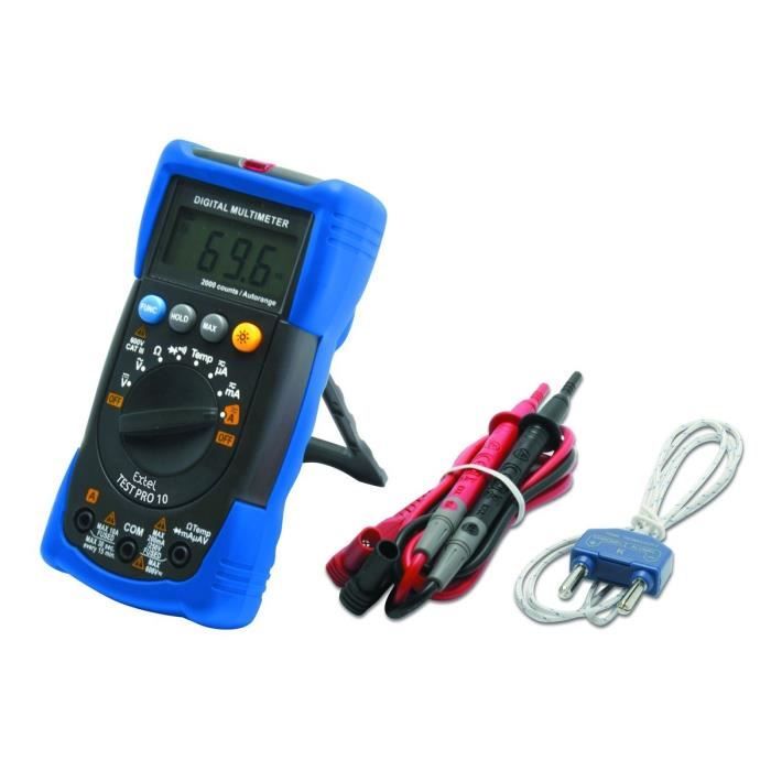 Multimètre professionnel multifonction haute sensibilité, déterminer  analogique numérique, rétroéclairage avec 2 stylos de test, KT7244L, KT8260L