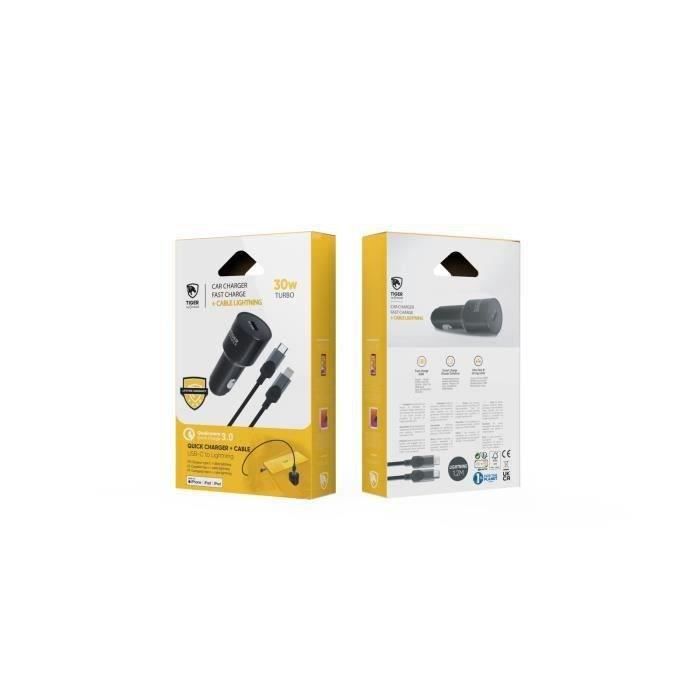 MUVITTIGER Power charger voiture pd 30W + Cable USB C/lightning - 1,2 m