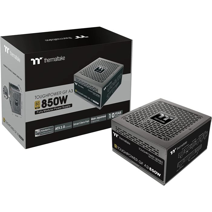 Alimentation électrique – THERMALTAKE – TT GF A3 – 850W – 80 PLUS Gold – Protection multiple