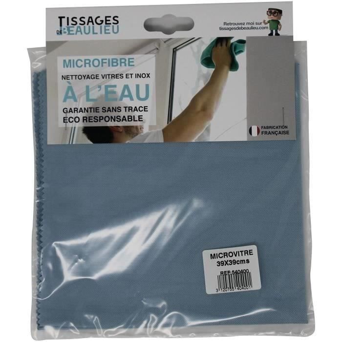 TISSAGES DE BEAULIEU - Lavette vitrage microvitre 39x39 cm