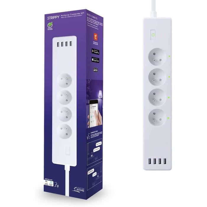 Strippy Objet Connecté Multiprise Connectée Compatible Google Home