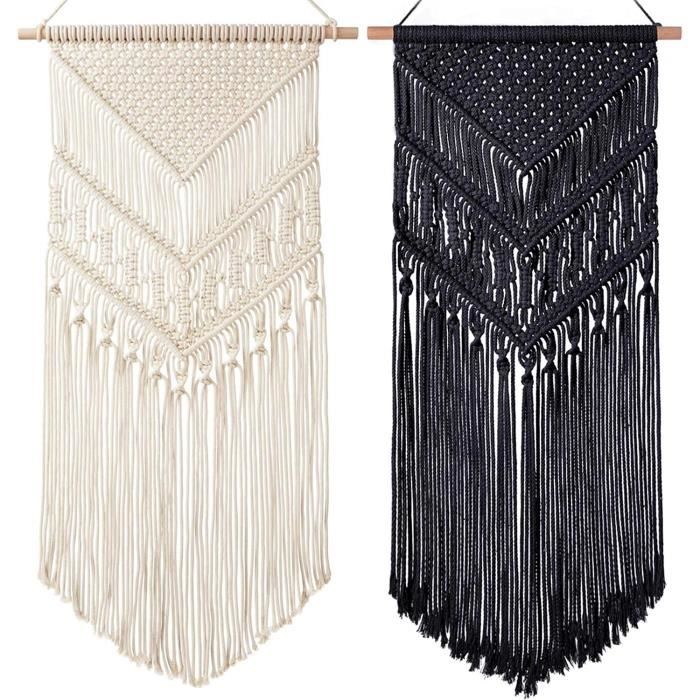 Macramé Tenture Murale Bois flotté Decor Boho Chic Bohème décoration