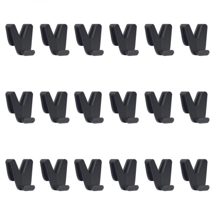 Lot de 18 crochets de rangement Space Hangers VENTEO Organisation de placard pour gain de place Pour vêtement et accessoire