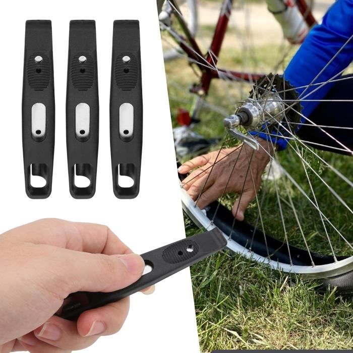 3 Démonte-pneus Vélo En Métal - Outil Réparation Pneu Vélo Argent