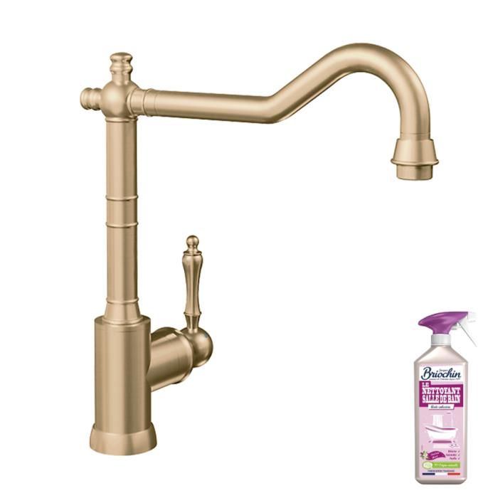 Robinet cuisine VILLEROY ET BOCH Avia 2.0 Or + nettoyant