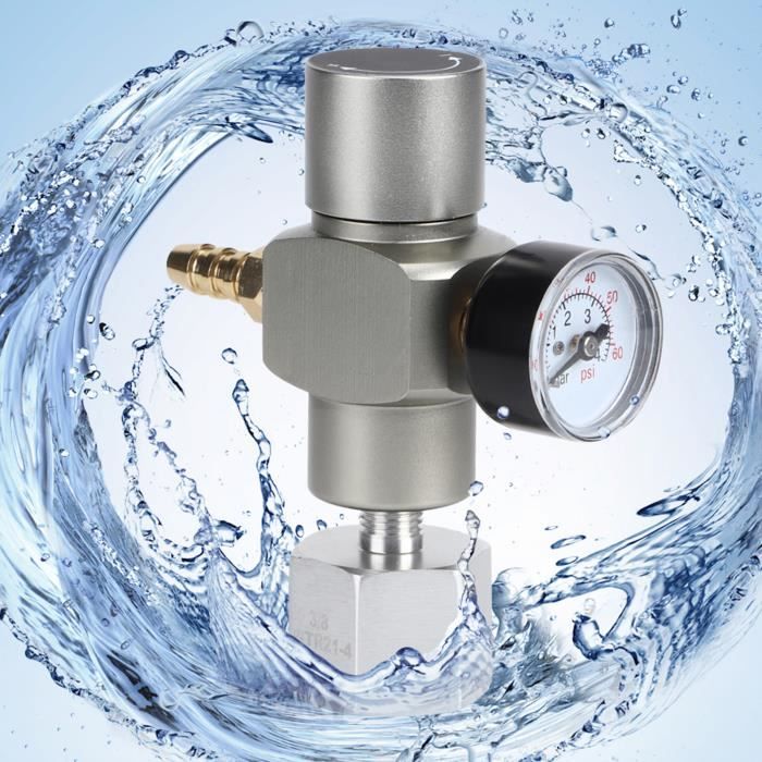 Régulateur CO2 2 En 1 Mini Avec Manomètre - Pour Fûts à Bière, Soda, Et Cartouches 12/16g
