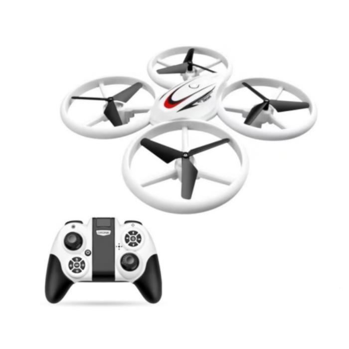 Drone pour enfants Q9s, drone rc avec maintien d'altitude et mode sans tête, quadricoptère avec lumières bleues et vertes