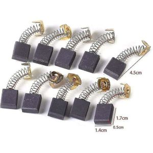 2 Balais Charbon Moteur 6x9x13 Mm - Universel Pour Makita CB411 Hitachi - Neuf