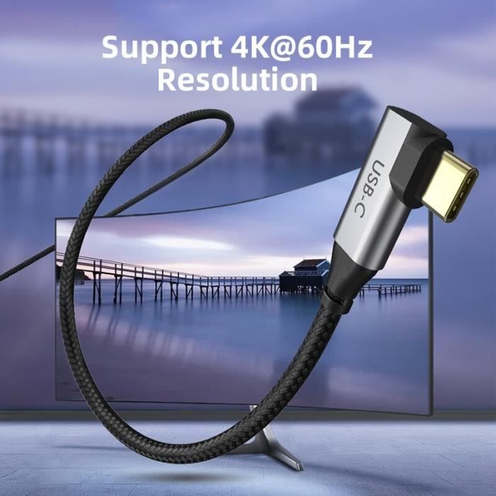 4K 60Hz - 1,8 m - câble USB Type C vers HDMI, adaptateur, HDMI Thunderbolt 3,  pour Samsung Huawei Book pro C0 - Cdiscount Informatique