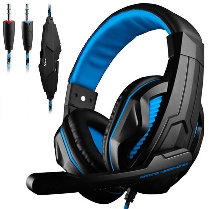 RAIDEN - Casque gamer avec micro pro gaming 50 pour ps4 xbox one pc  nintendo switch edition esport rouge