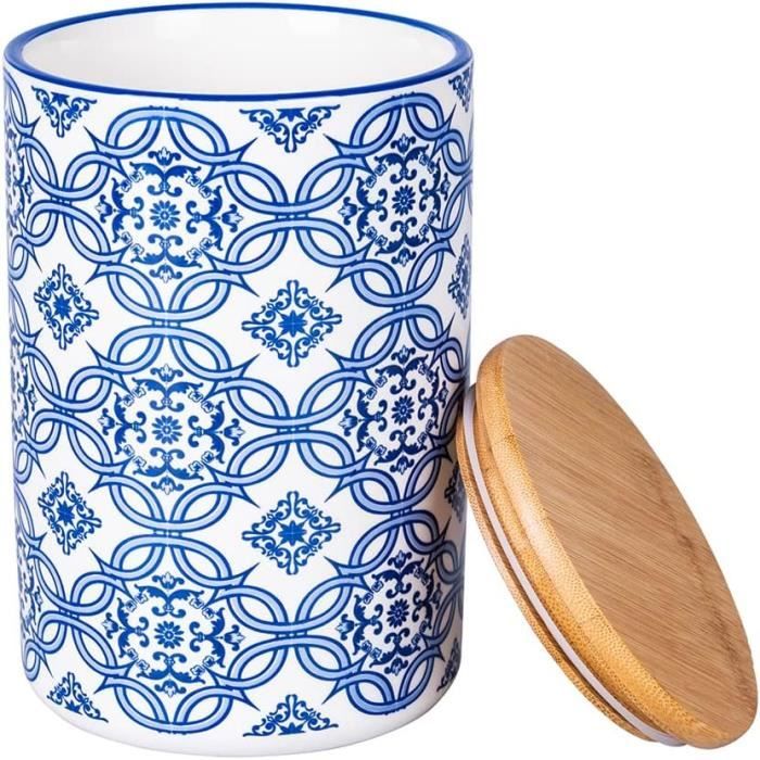 Pot Ustensiles Cuisine Vancasso Série Sabine 15,7cm - Rangement Céramique Élégant