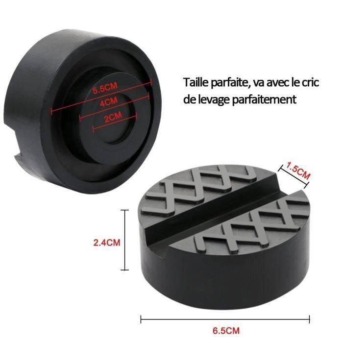 Tampon Caoutchouc Pour Cric - Universel, Diamètre 12,7 Cm, épaisseur 2,5 Cm, Charge 4 Tonnes, Protection Carrosserie - 9