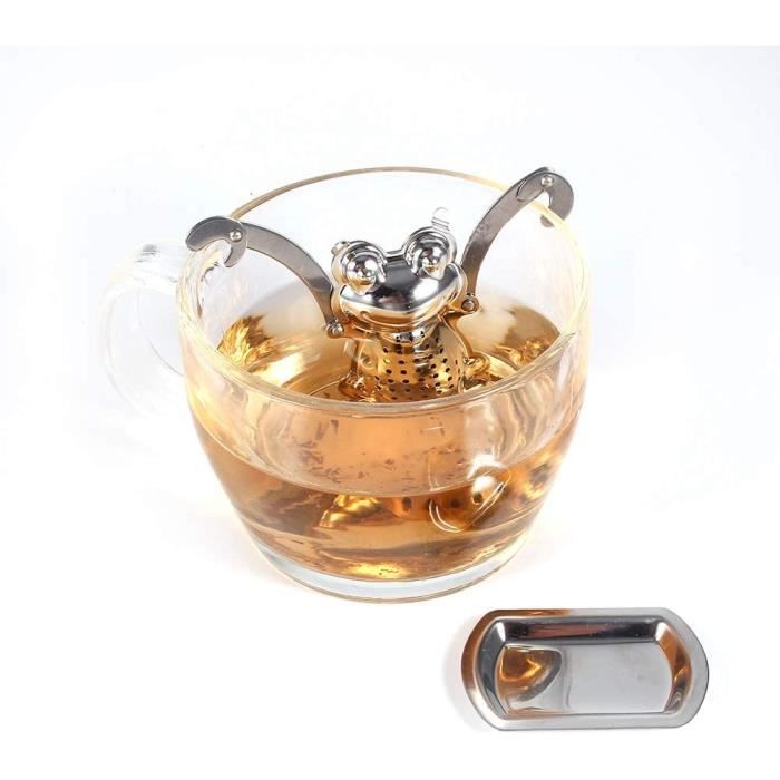 BESTONZON 2 Pcs Boule à thé avec infuseur chaîne Crochet haut de gamme en  acier inoxydable en vrac feuilles de thé Passoire - Cdiscount Maison