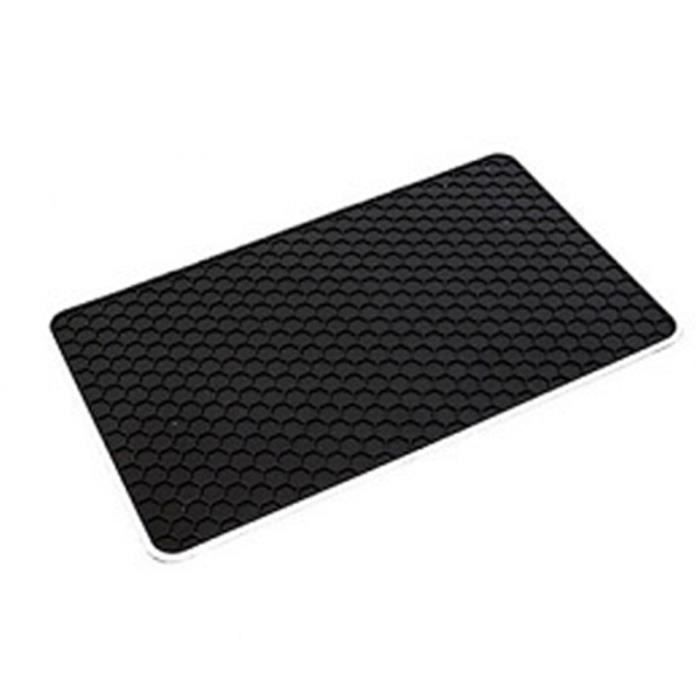 TAPIS ANTIDERAPANT NOIR VOITURE SMARTPHONE SILICONE SUPPORT CUISINE COLLANT
