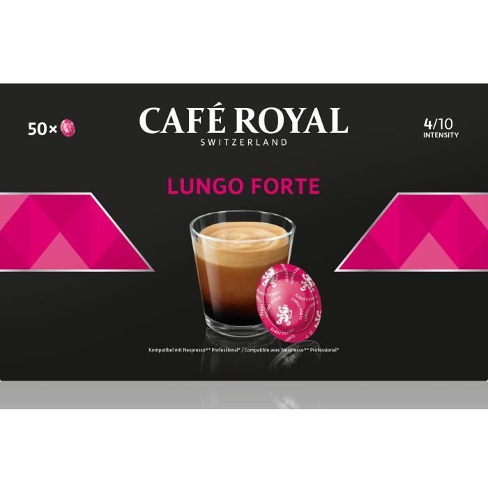 50 DOSETTES CAFE COMPATIBLES NESPRESSO PRO® - LUNGO FORTE - 1 Boite de 50  Dosettes Compatibles Nespresso Pro® - Cdiscount Au quotidien