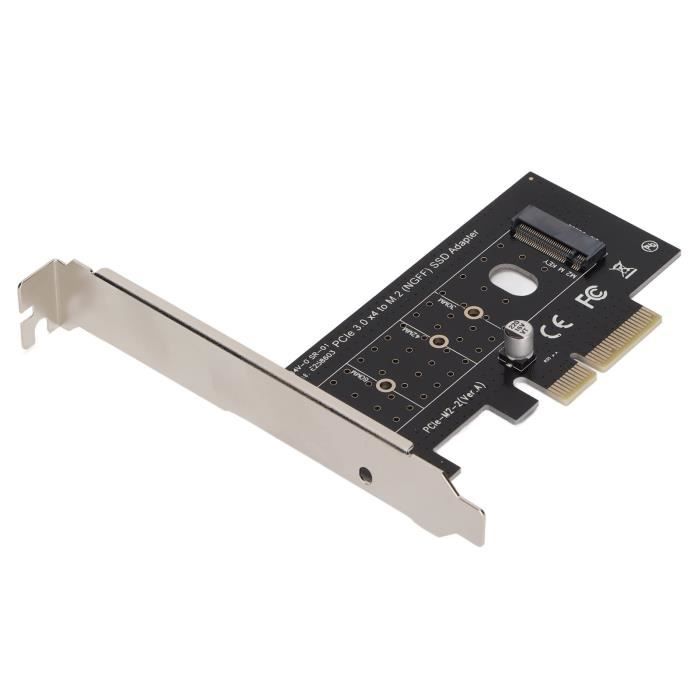 Adaptateur / Carte contrôleur compacte PCIe 16x pour SSD M2 PCIe 3.0 NVMe -  AVEC RADIATEUR