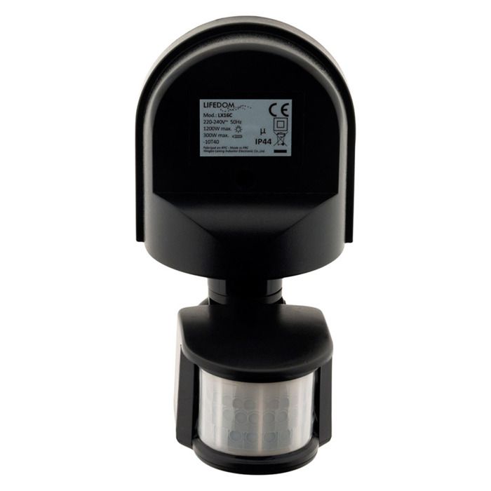 Détecteur De Mouvement Mural IR Télecommande IP65 Blanc