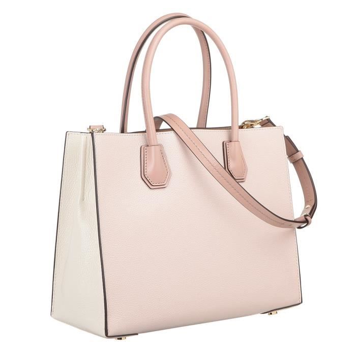 MICHAEL KORS Sac a Main MERCER 30S7GM9T3L LG CONV TOTE Rose Femme Rose Cdiscount Bagagerie Maroquinerie