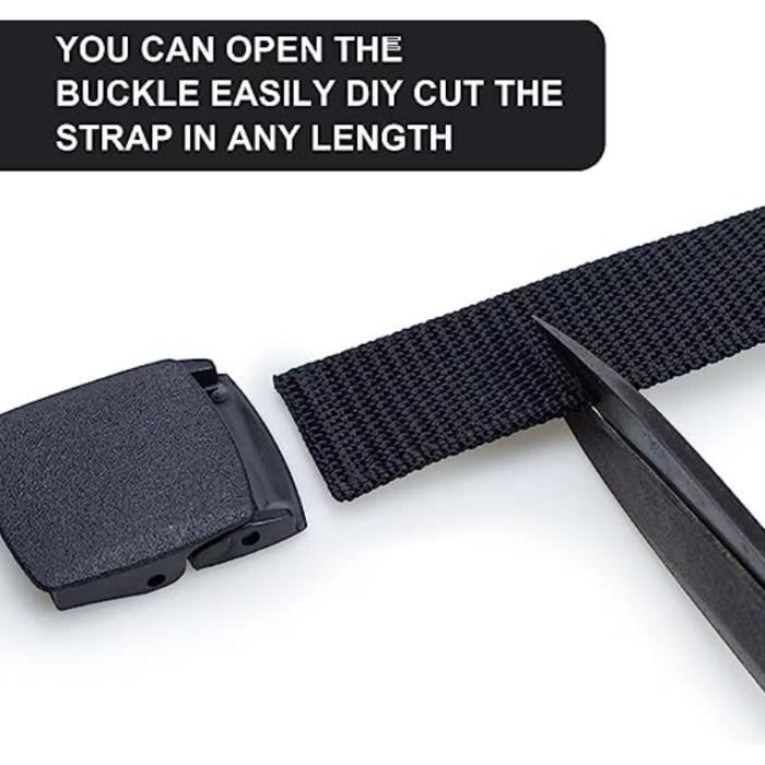 3 Pieces Ceinture en Ceinture lastique pour Homme Boucle