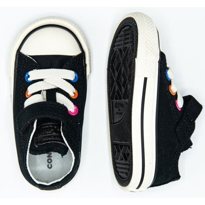 Baskets Enfant CONVERSE Chuck Taylor All Star My Story Toddler 1V Low Noir Lacets