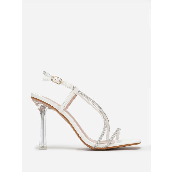 Talon transparent strass deals