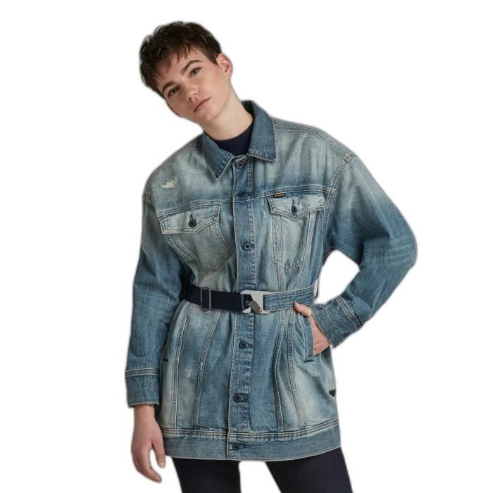 Veste en jean femme G Star 3301 XXL Boyfriend vintage amalfi restored Vintage amalfi restored Cdiscount Pret a Porter