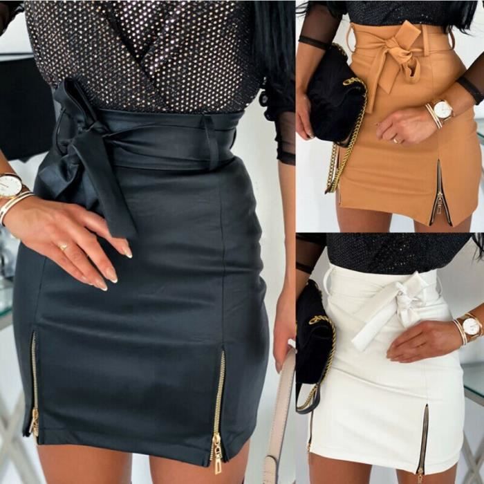 Mini jupe cuir grande taille new arrivals