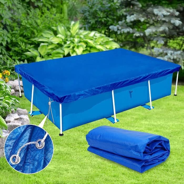 Bâche De Piscine Rectangulaire 300x200 Cm - Protection Hiver Imperméable - Anti-UV, Anti-Poussière