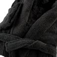 LINANDELLE - Peignoir coton éponge col chale PREMIUM - Noir - Adulte Homme - 6XL-2