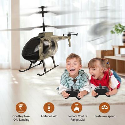 Tech RC Hélicoptère Télécommandé 2,4 GHz – 3,5 Canaux, 2 Batteries, 20 Min De Vol, Décollage/Atterrissage 1 Touche, 2 Vitesses – Débutant & Enfant