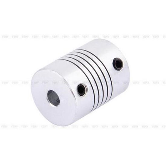 Accouplement 5x5 mm flexible en aluminium X2 3d print coupleur