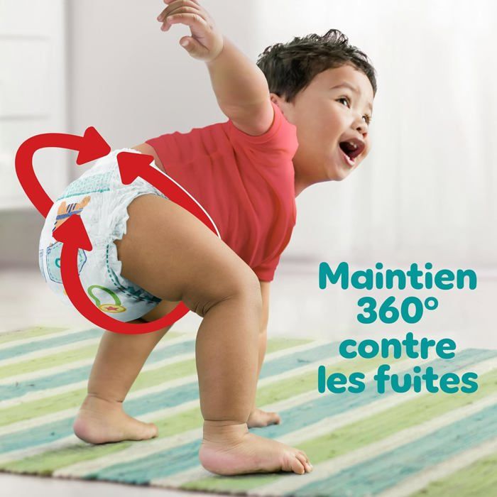 Pampers Pants Taille 8 Baby-Dry Couches-Culottes 102 Pièces +18kg - Confort Et Protection