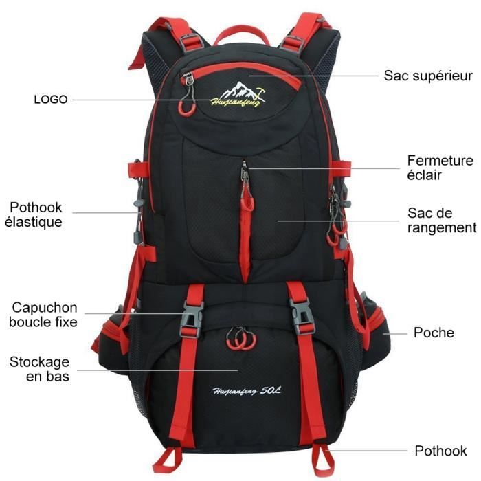 Sac trekking 50l sales