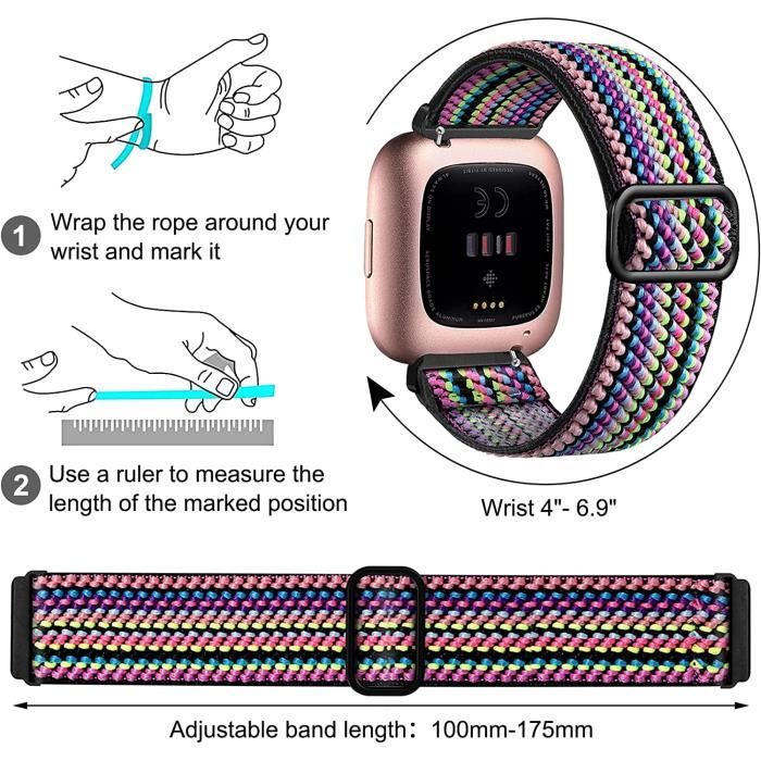 Compatible Fitbit Versa Bracelet pack Femme Montre Accessoires