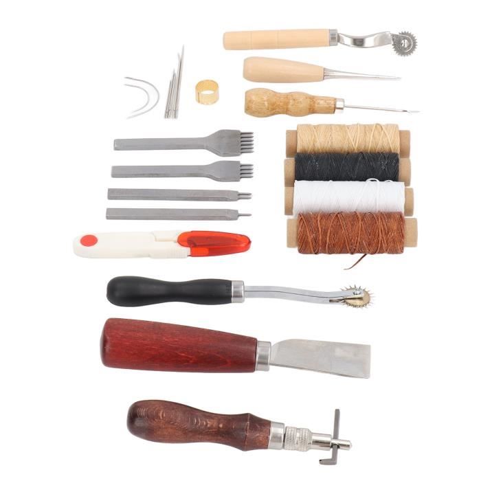 Fdit outils de travail du cuir Outils d'artisanat du cuir sacs en cuir  faits à la main Kits d'outils de réparation de bricolage - Cdiscount  Beaux-Arts et Loisirs créatifs