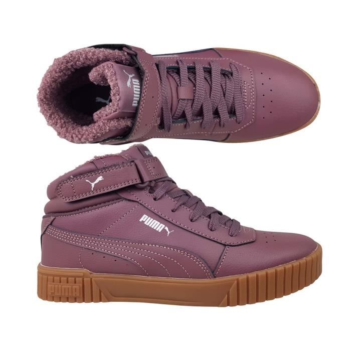 Chaussures PUMA Carina 20 Mid Wtr Bordeaux Femme Adulte Bordeaux Cdiscount Chaussures