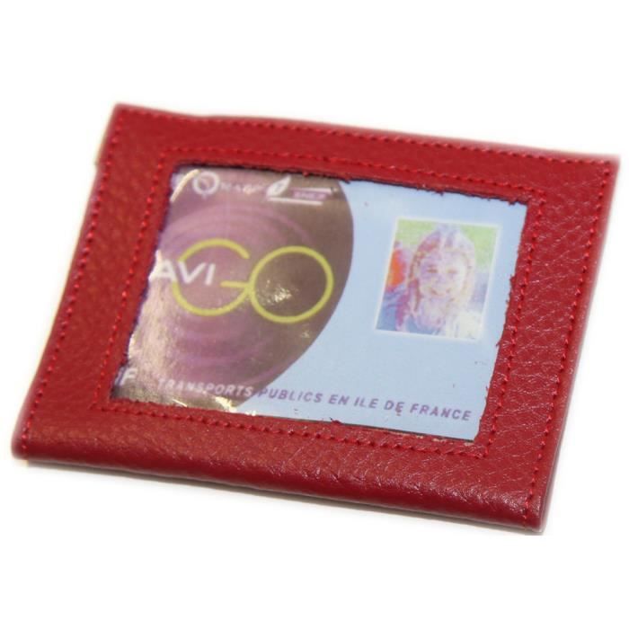 Porte Pour Carte De Bus Porte-carte Cuir Charmoni Pour Compact