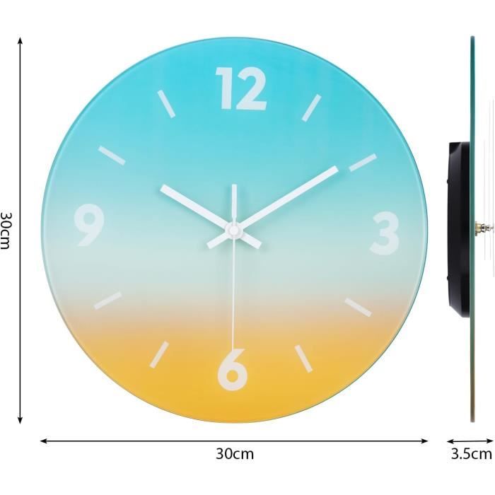 Menterry Horloge murale ovale rétro, design antique à l'ancienne, style