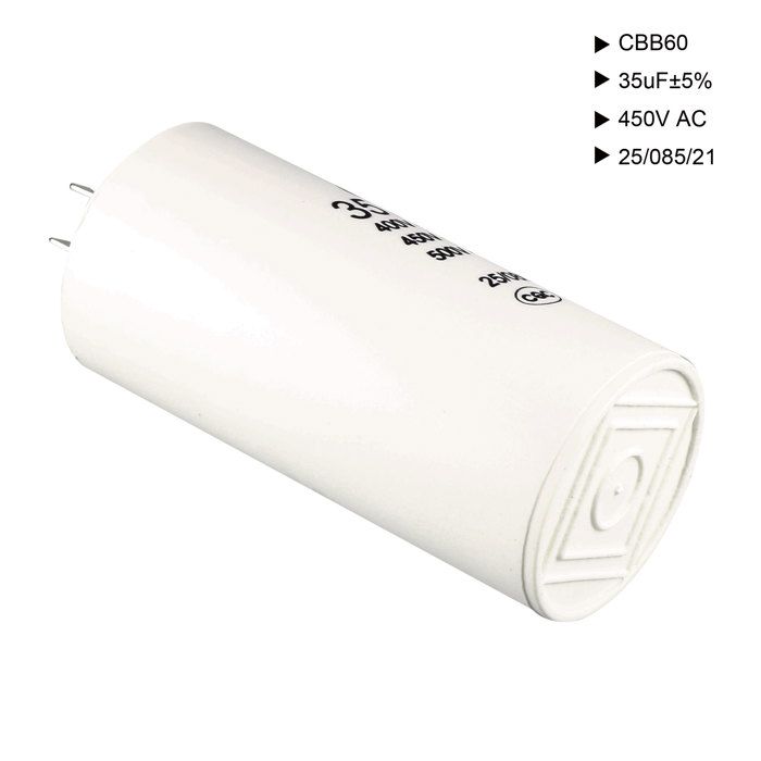 CBB60 Lauf Kondensator Terminal Studin 60uF 450V AC 50/60Hz Zylinder 123x50mm