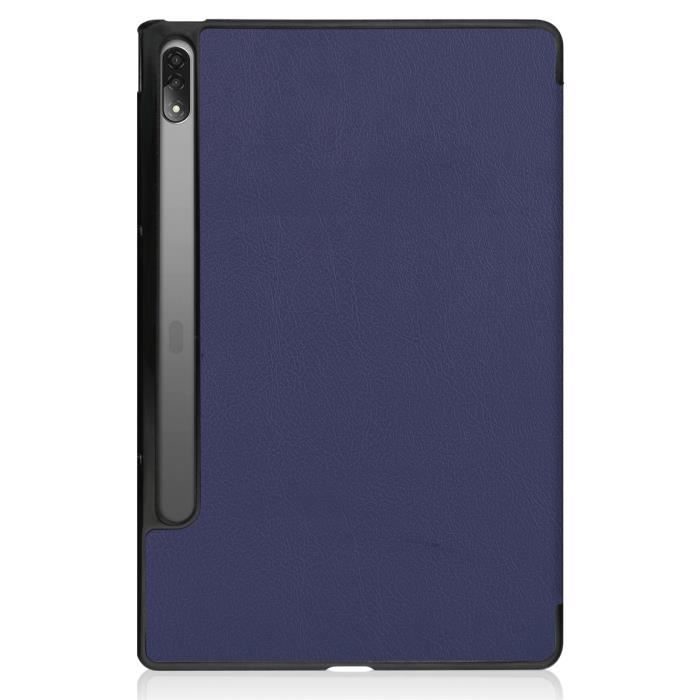 Tablette Coque Lenovo Tab M10 Plus (3rd Gen) 10.61 - Support pliant triple  en cuir PU Simple et durable - Noir - Cdiscount Informatique