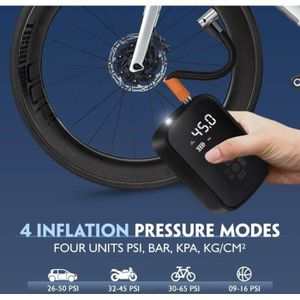 Mini Pompe à Vélo Électrique Portable - Marque ANOUTWAY Modèle AS210 - Arrêt Automatique - 120 PSI Max - Neuf