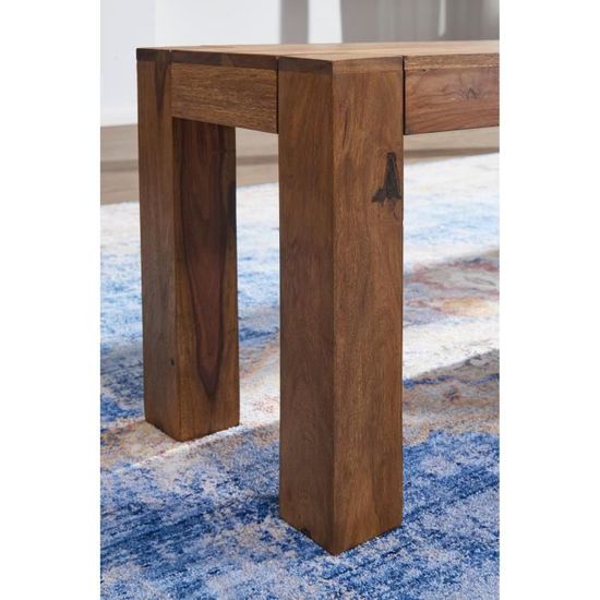 Banquette En Bois Massif Acacia 120x45x35 Cm - Banc Cuisine Style Campagnard WOHNLING