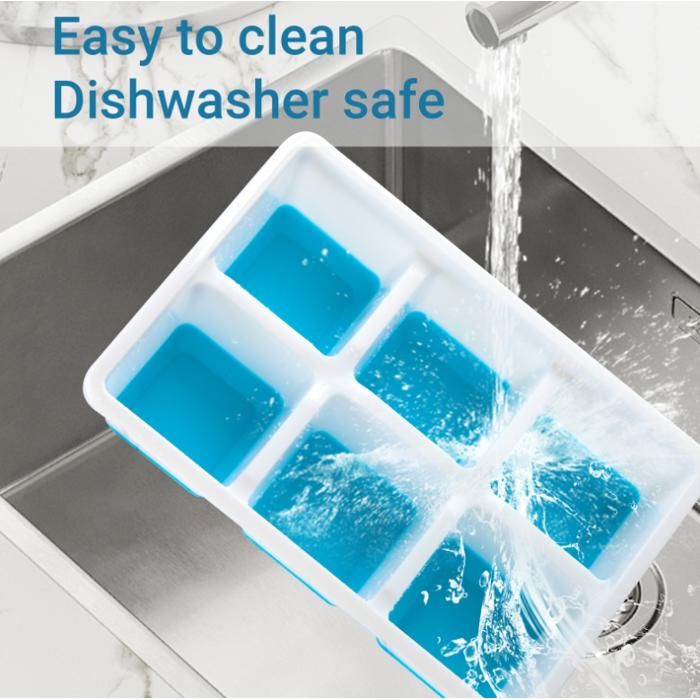 Bac à Glaçons Géant 6cm Avec Couvercle - 2 Moules En Silicone, Sans BPA - Pour Whisky, Cocktails
