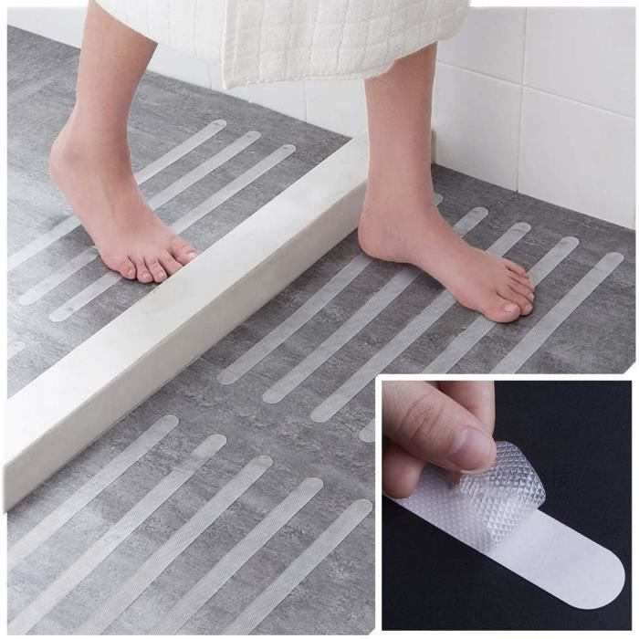 Lot de 16 Adhésifs Antidérapants Réutilisables pour Tapis sur Sols en Bois Dur, Ruban Adhésif Double Face sans Dommages Lot de 16 Adhésifs Antidérapants Réutilisables pour Tapis sur Sols en Bois Dur, Ruban Adhésif Double Face sans Dommages